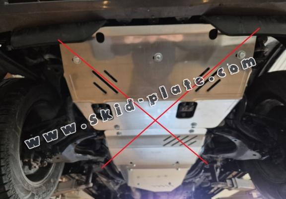 Aluminum gearbox skid plate for Lexus GX460