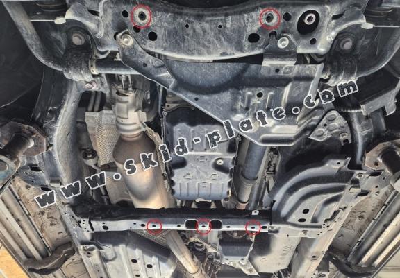 Aluminum gearbox skid plate for Toyota Land Cruiser 250