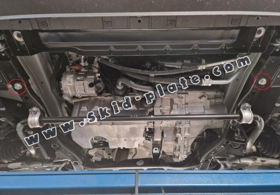 Steel skid plate for Man TGE