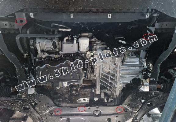 Galvanized steel skid plate for Ford Transit Custom