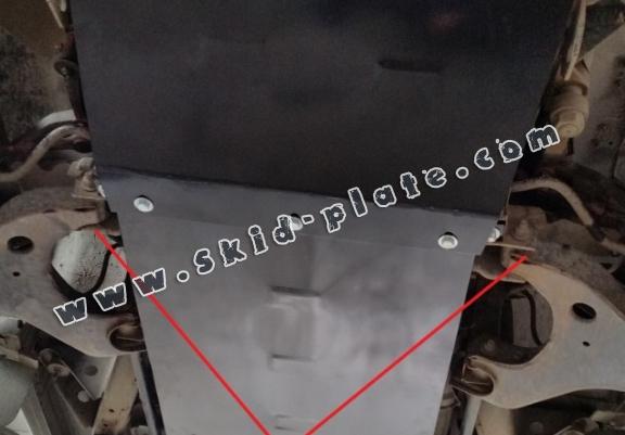 Steel skid plate for the protection of the engine and the radiator for Nissan Pick Up