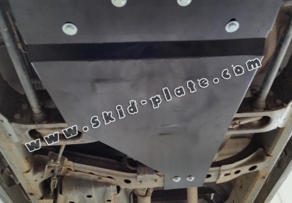 Steel gearbox skid plate for Nissan Navara D22
