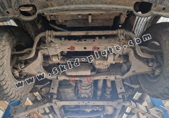 Aluminum skid plate for Nissan Navara