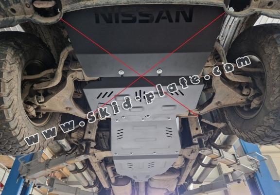 Aluminum gearbox skid plate for Nissan Navara