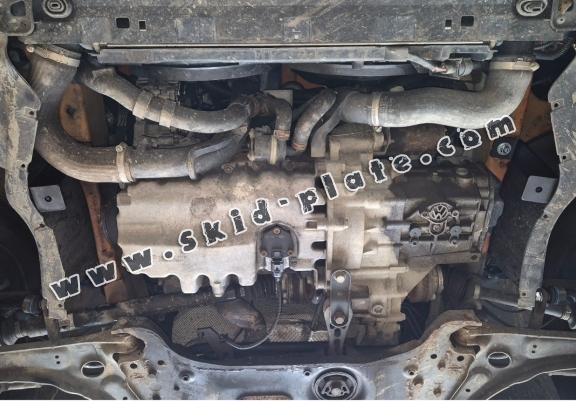 Aluminum skid plate for the protection of the engine and the gearbox for Skoda Yeti