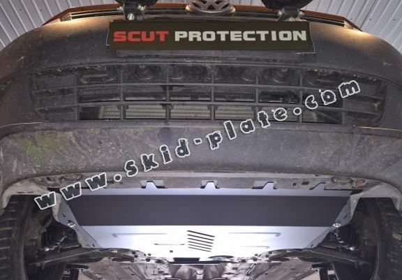 Aluminum skid plate for the protection of the engine and the gearbox for Skoda Yeti