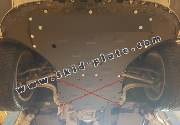 Steel skid plate for Porsche Cayenne