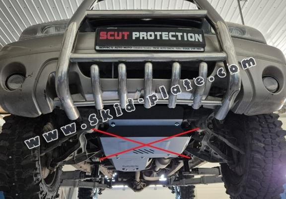 Steel gearbox skid plate for Chevrolet Tracker