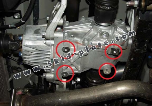 Aluminum diferential skid plate for Toyota Rav4