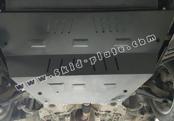 Steel skid plate for Peugeot 407