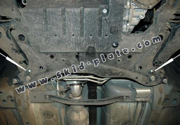 Steel skid plate for the protection of the engine and the gearbox for Mitsubishi ASX