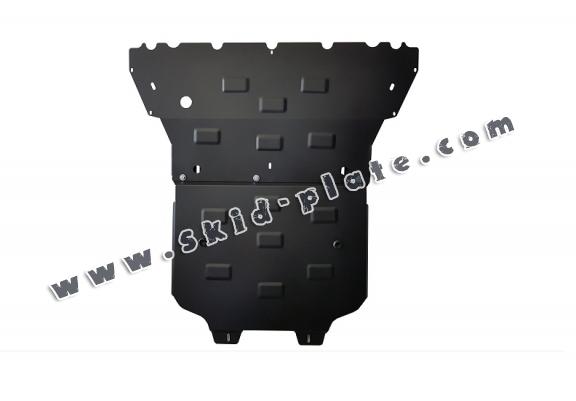 Steel gearbox skid plate for Audi A4 B9