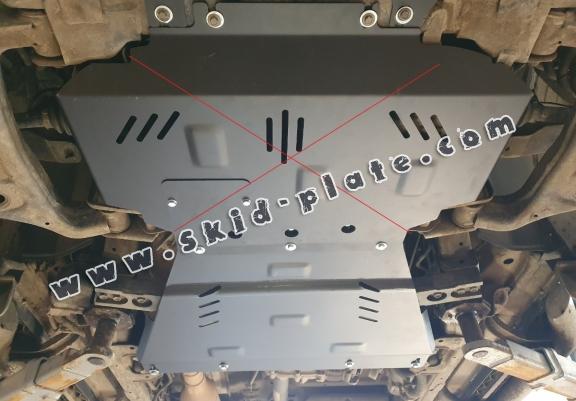 Steel gearbox skid plate for Nissan Navara NP300 - D23