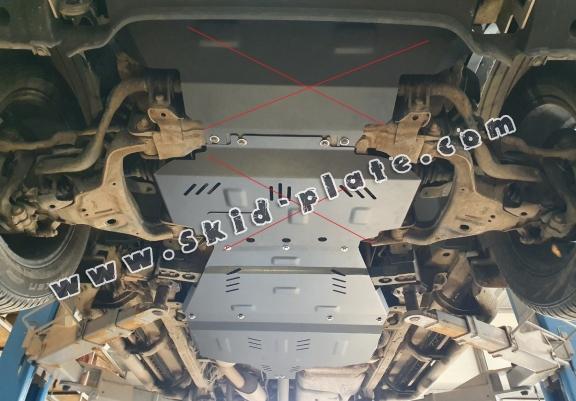 Steel gearbox skid plate for Nissan Navara NP300 - D23