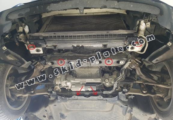 Steel skid plate for Mercedes C-Class W205 4x4