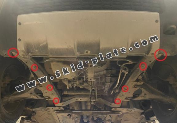 Aluminum skid plate for Dacia Duster