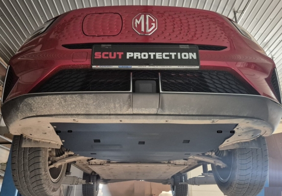 Steel skid plate for MG ZS EV