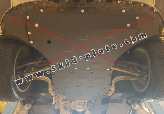 Steel gearbox skid plate for Audi Q8