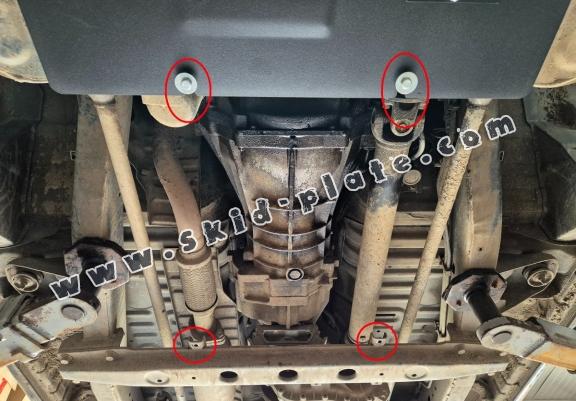 Steel gearbox skid plate for Hyundai Terracan