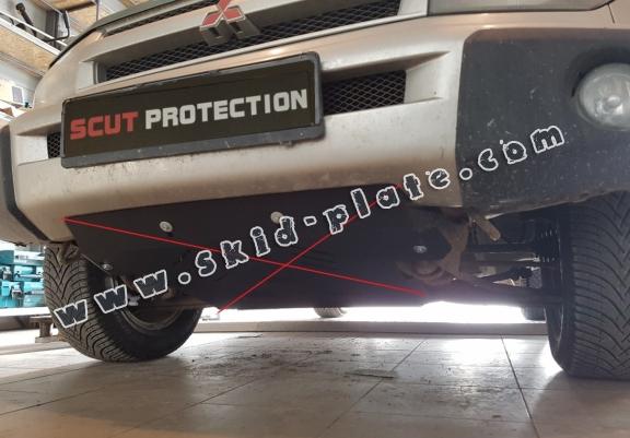 Steel gearbox skid plate for Mitsubishi Pajero Pinin