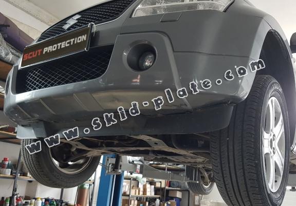 Aluminum gearbox and transfer case skid plate for Suzuki Grand Vitara 2