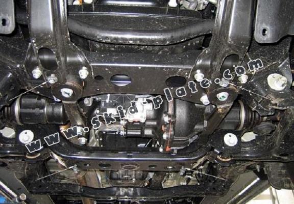 Steel differential skid plate for Toyota Hilux