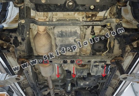 Aluminum gearbox skid plate for Toyota Hilux Revo