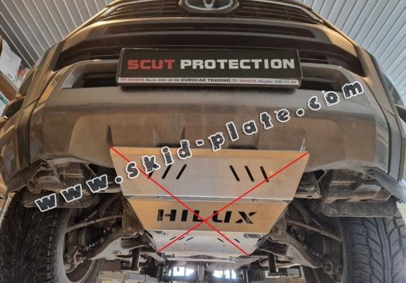 Aluminum differential skid plate for Toyota Hilux Invincible