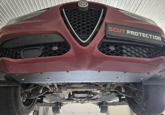 Steel skid plate for Alfa Romeo Stelvio