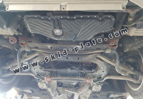 Steel skid plate for Audi A8