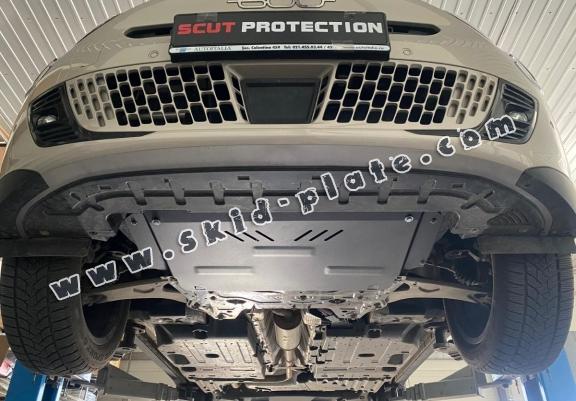 Steel skid plate for Fiat 600