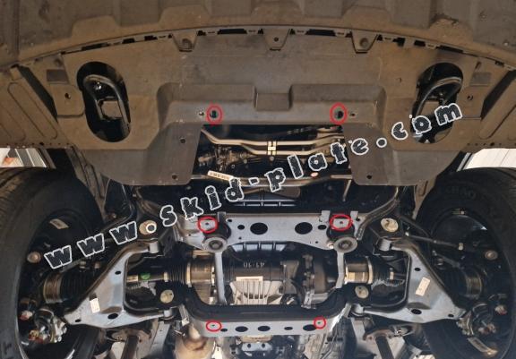 Steel skid plate for Jac T8