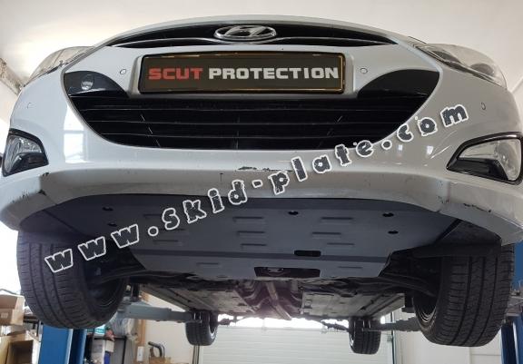 Steel skid plate for the protection of the engine and the gearbox for Hyundai i40