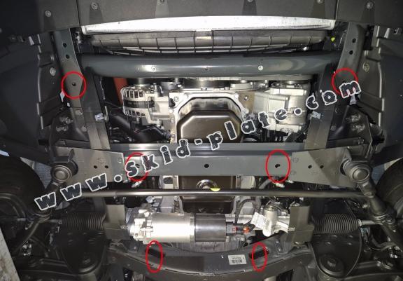 Steel skid plate for Iveco Daily 4