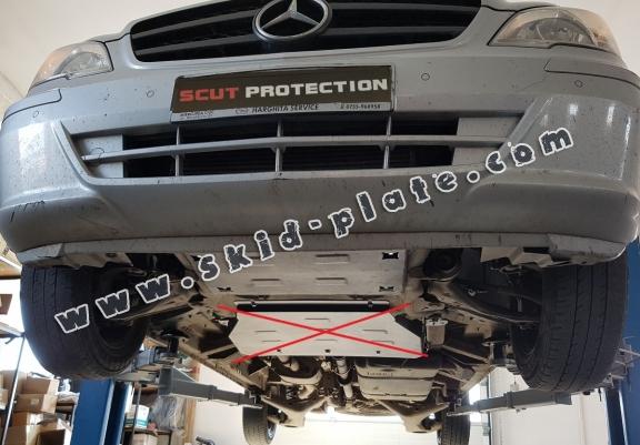 Steel skid plate for  Mercedes Vito W639 - 2.2 D 4x2, 4x4