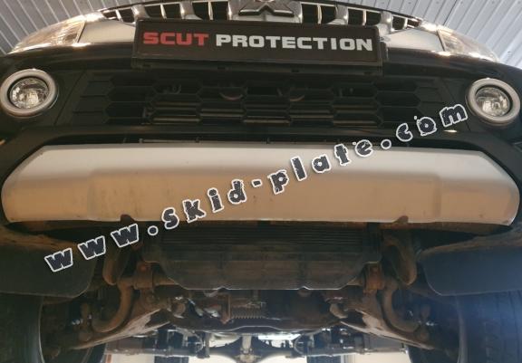 Steel radiator skid plate for Fiat Fullback