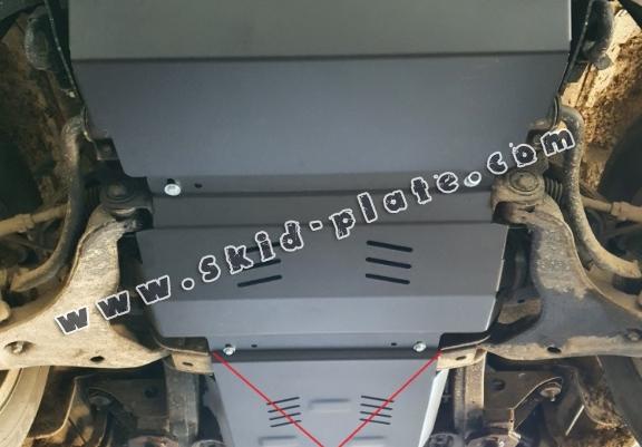 Steel skid plate for the protection of the engine and the radiator for Mitsubishi Pajero Sport 2