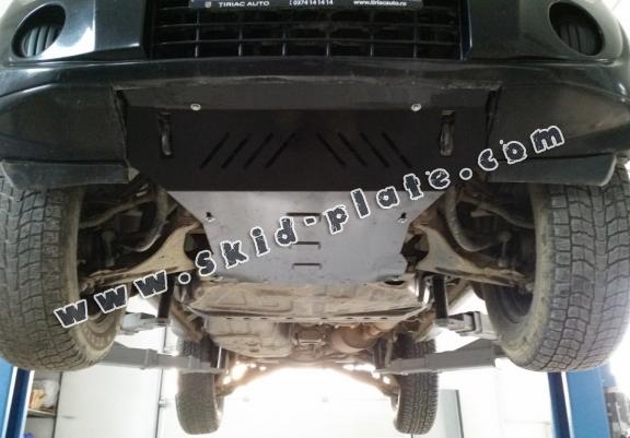 Steel skid plate for the protection of the engine and the radiator for Mitsubishi Pajero 4 (V80, V90)