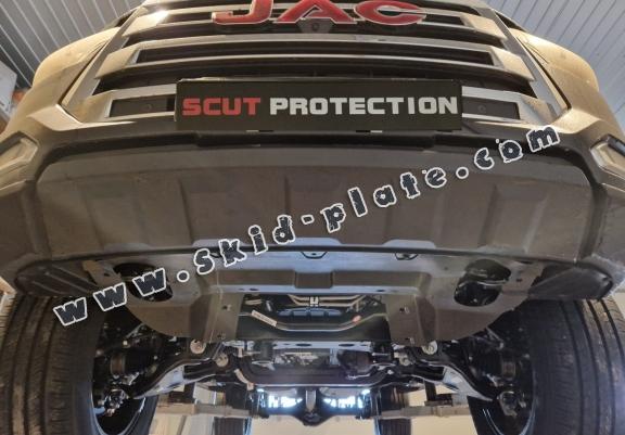 Steel gearbox skid plate for Jac T8