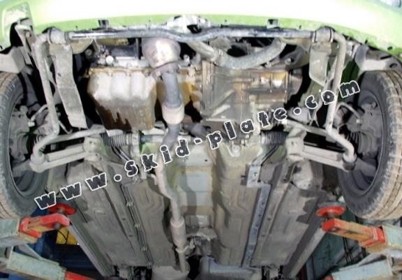 Steel skid plate for Subaru Justy