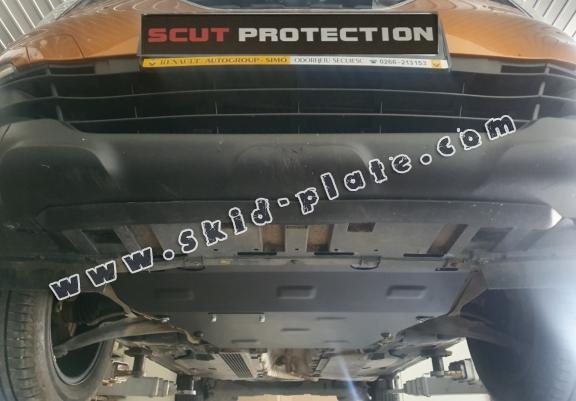 Steel skid plate for the protection of the engine and the gearbox for Renault Clio 4