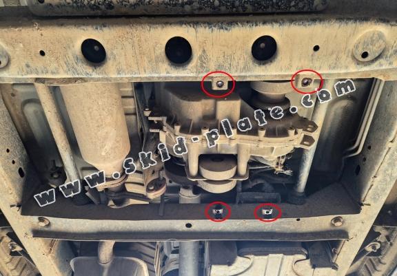 Steel reductor skid plate Hyundai Terracan