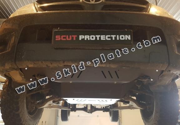 Steel skid plate for the protection of the engine and the radiator for Toyota Hilux