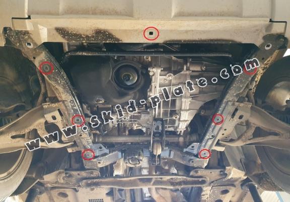 Steel front bumper plate for Dacia Duster