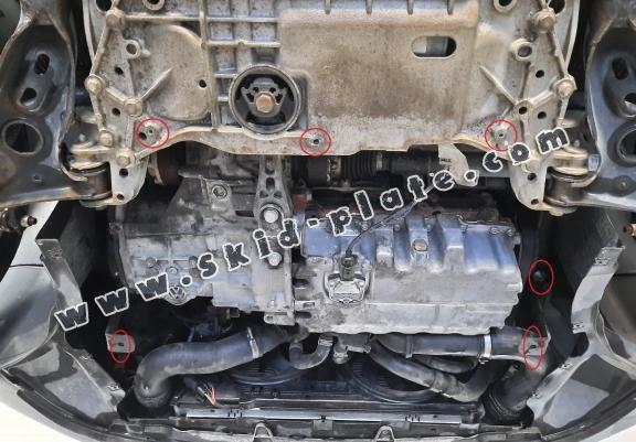 Aluminum skid plate for Volkswagen Touran