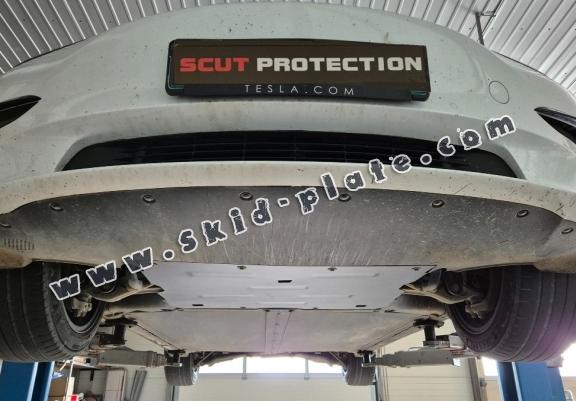 Front electric motor skid plate for Tesla Model 3 AWD