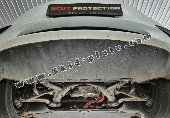 Front electric motor skid plate for Tesla Model 3 AWD