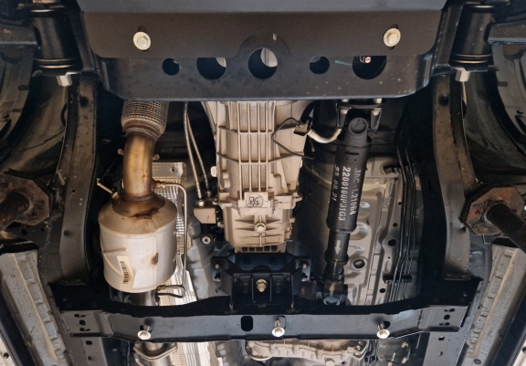 Aluminum gearbox skid plate for Jac T8