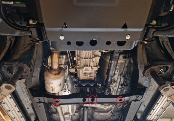 Aluminum gearbox skid plate for Jac T8