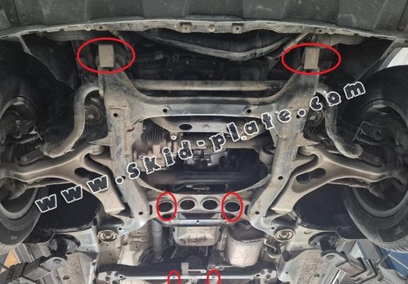 Steel skid plate for VW Touareg 7P